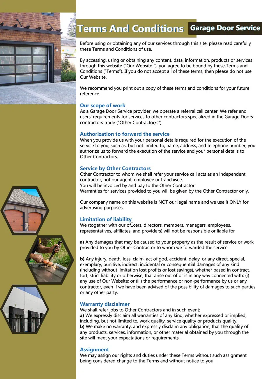 Security Garage Door Repairs Glenwood, IL 708-688-9049